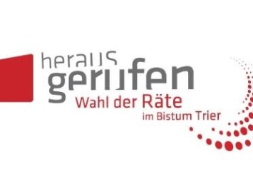 Man sieht das Logo zur Wahl der Räte in 2026 des Bistums Trier mit dem Schriftzug 'Herausgerufen'